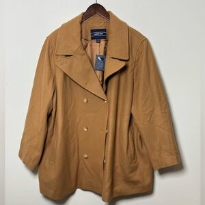 Lands’ End Wool Blend Peacoat